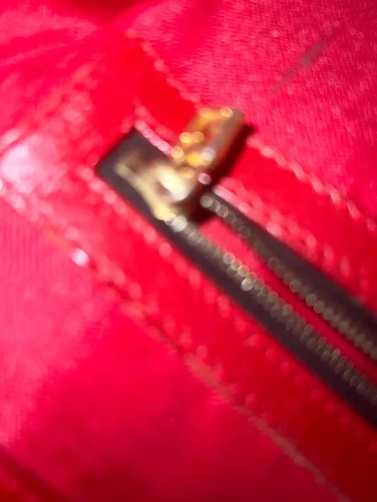 Vintage Fendi Leopard Print Tote with Red Handles canvas - Picture 8 of 10